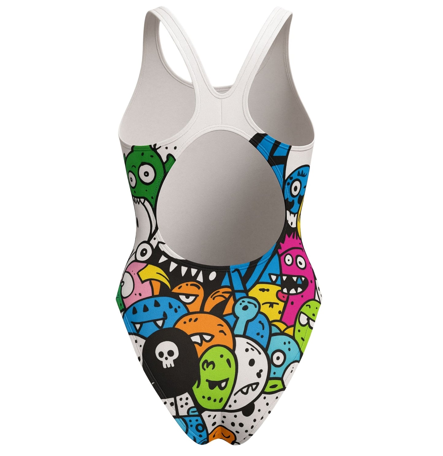 Boo White Women's Xback Swimsuit