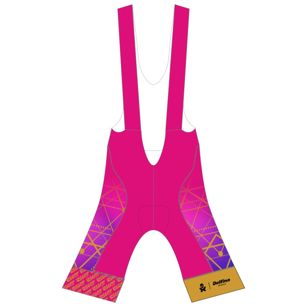 EWCT CUSTOM WOMEN'S GRAVEL CYCLING BIB (WITH POCKETS)