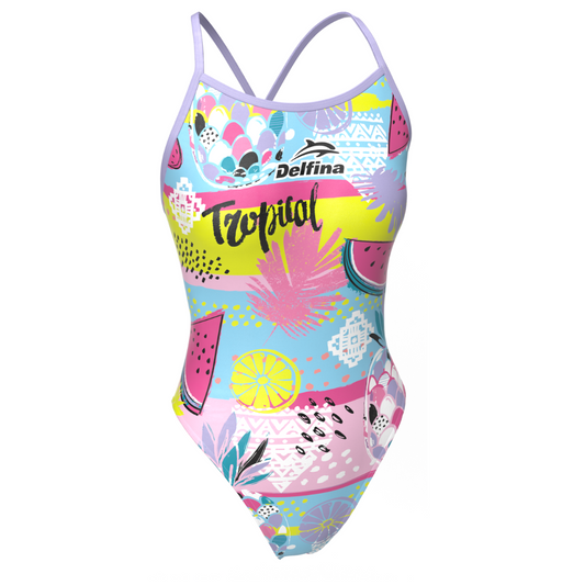 Funny tropics women's cutout swimsuit