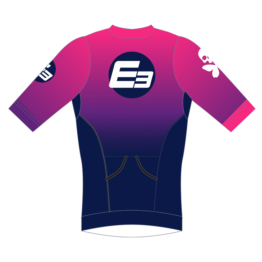 E3 HAWAIIAN SUNSET CUSTOM MEN'S SHORT SLEEVE TRI TOP