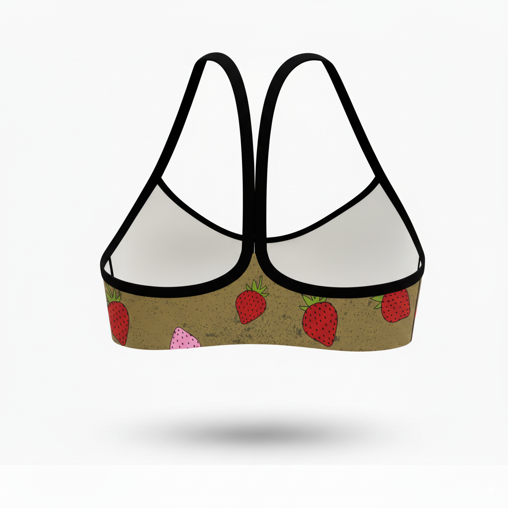 Fragaria Fields Women's Bikini Swimsuit Top