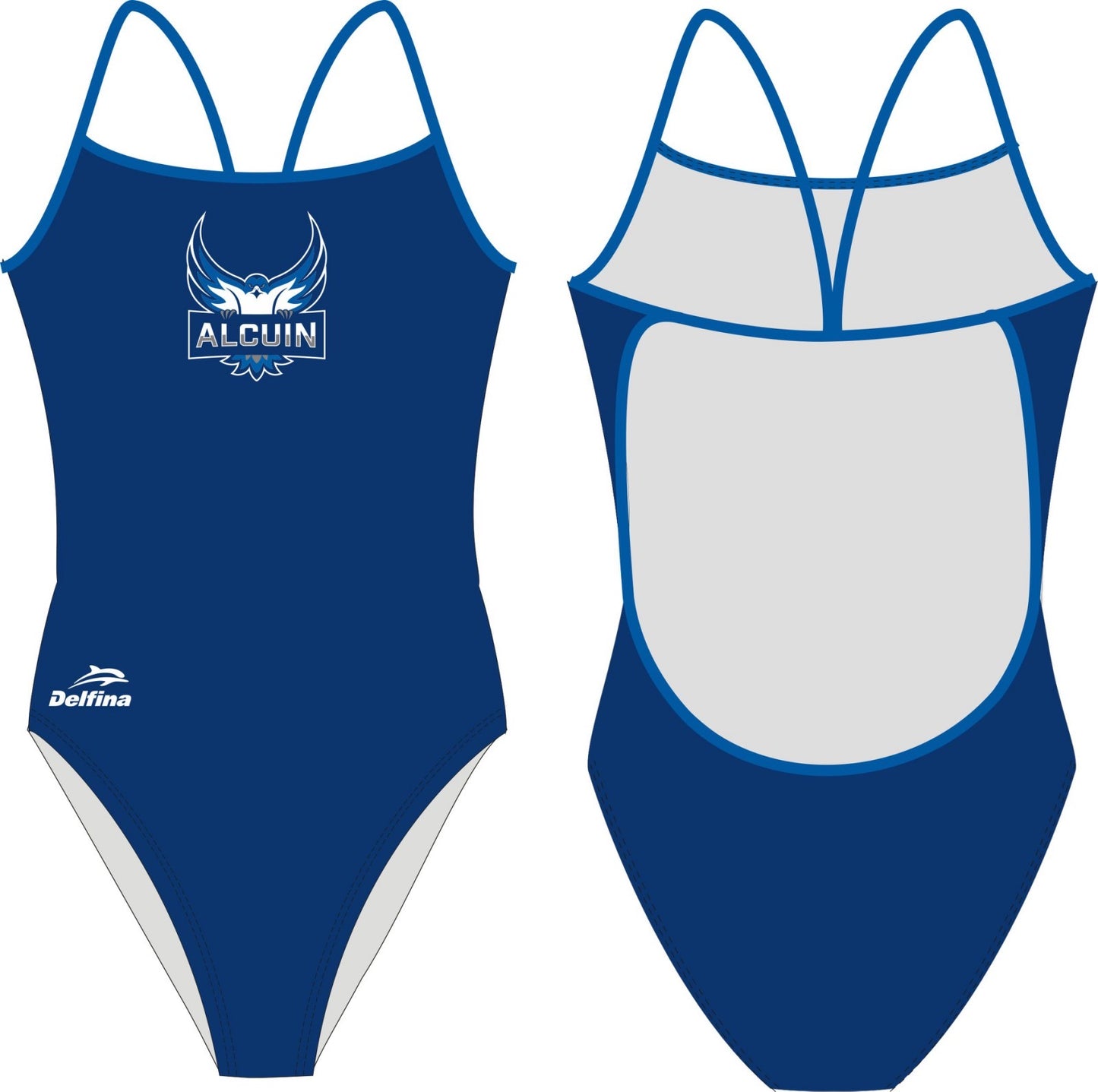 WOMEN'S LIGHTBACK SWIMSUIT ALCUIN SOLID