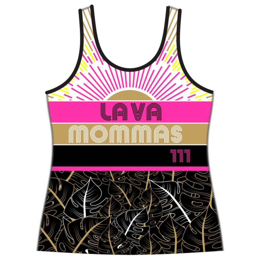 LAVA MOMMAS CUSTOM RACERBACK RUN TANK