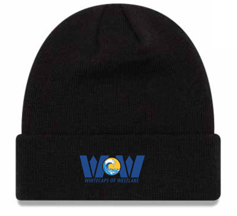 CUFFED KNIT BEANIE WHITECAPS OF WESTLAKE