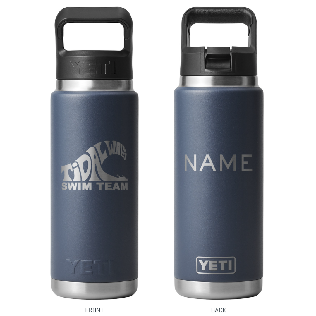 TIDAL WAVES CUSTOM YETI RAMBLER® 26 OZ WATER BOTTLE