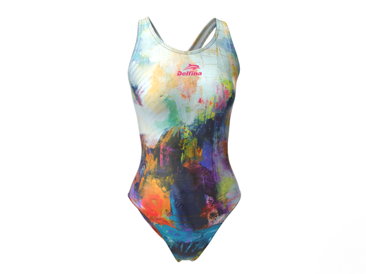 Tokyo Lights Women's Xback Swimsuit