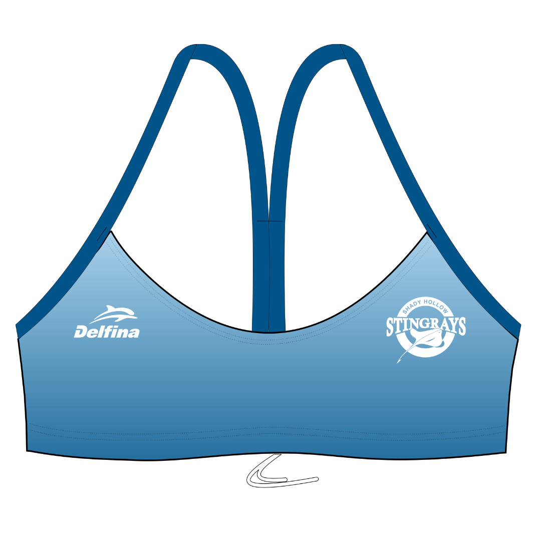 SHADY HOLLOW STINGRAYS CUSTOM WOMEN'S BIKINI SWIMSUIT TOP