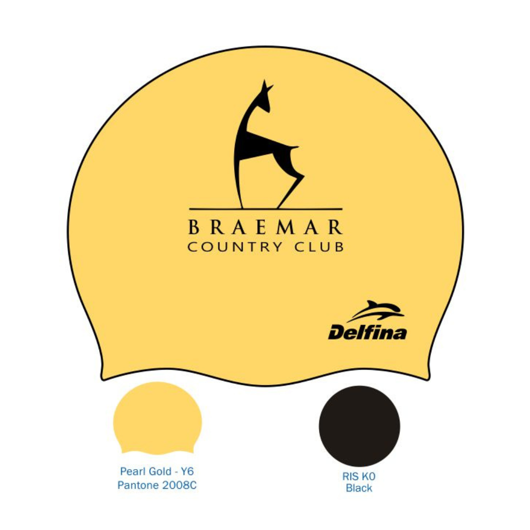 BRAEMAR CUSTOM SILICONE SWIM CAPS (PACK OF 2)