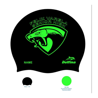 Varela custom silicone swim cap