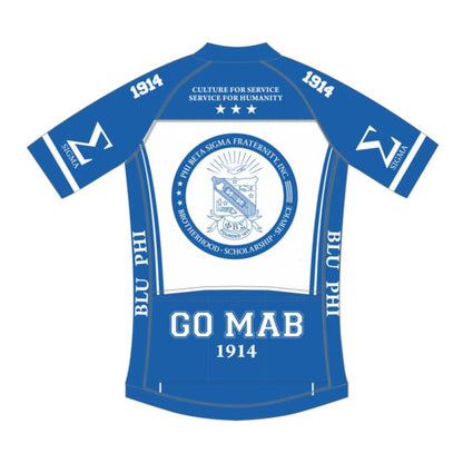 PHI BETA SIGMA CUSTOM MEN'S RACE FIT CYCLING JERSEY