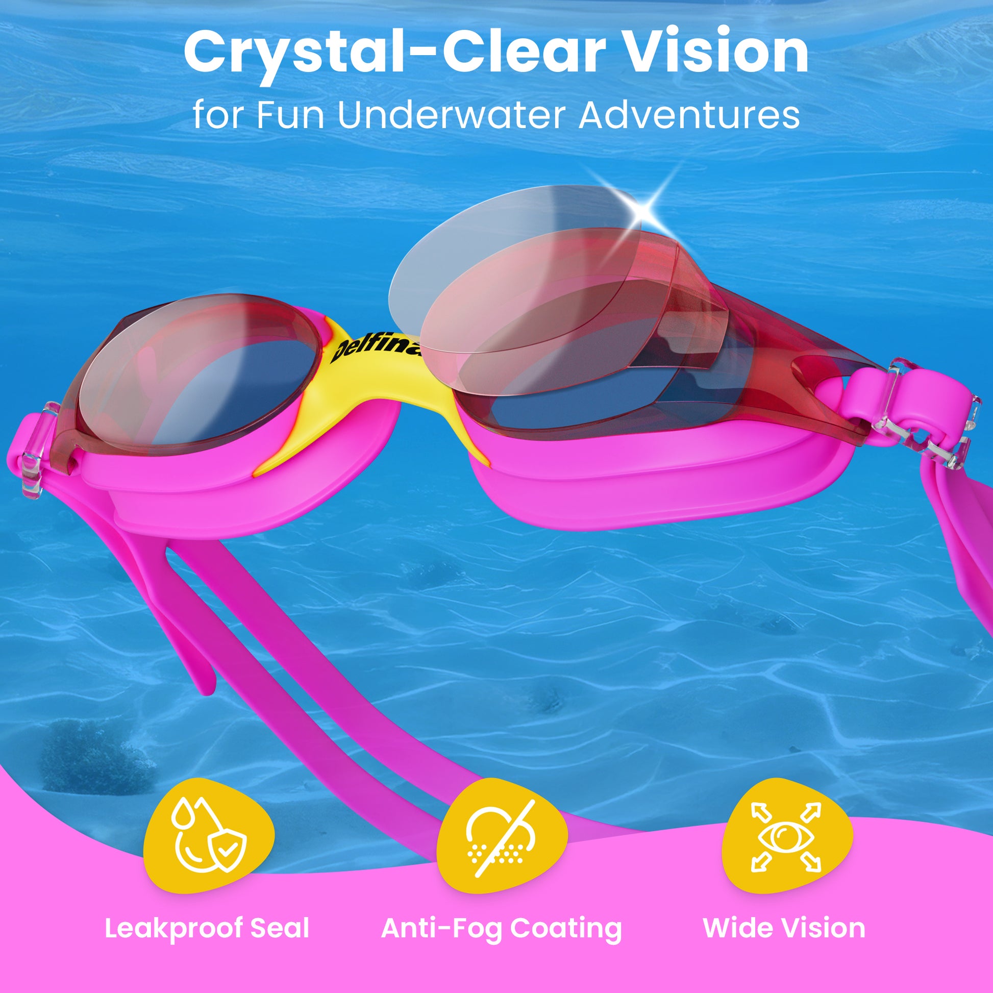 best children's swimming goggles Kids Elite Performance Swim Goggles