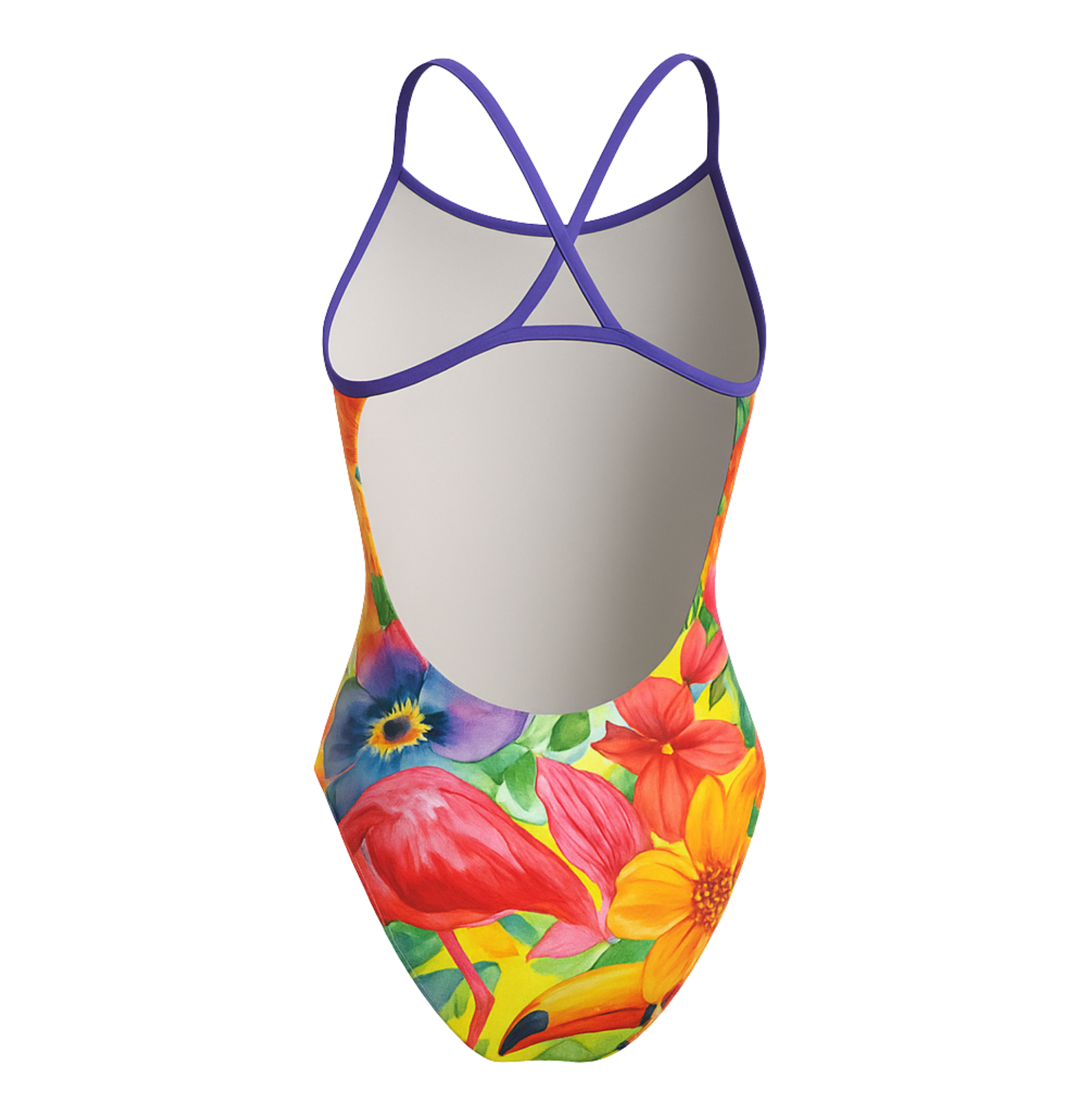 Tropical Toucan Women's Lightback Swimsuit backside
