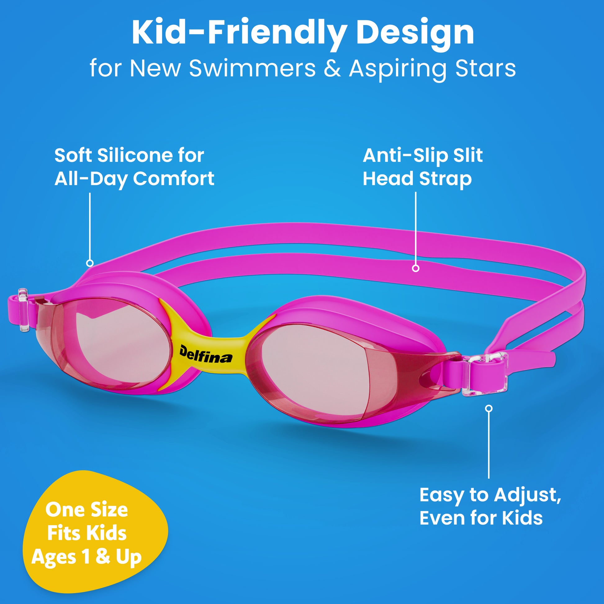 athletic goggles Kids Elite Performance Swim Goggles