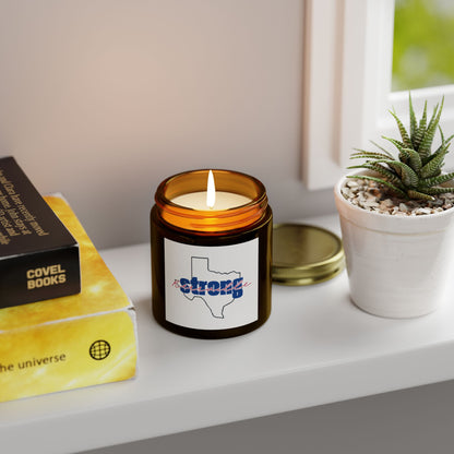 Kerrville Strong Scented Candles, Coconut Apricot Wax (4oz, 9oz)