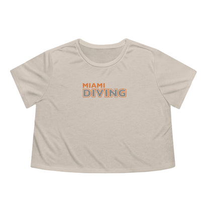 Miami Diving Women's Flowy Cropped Tee