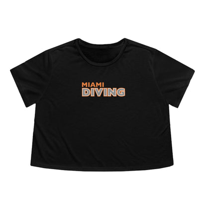 Miami Diving Women's Flowy Cropped Tee