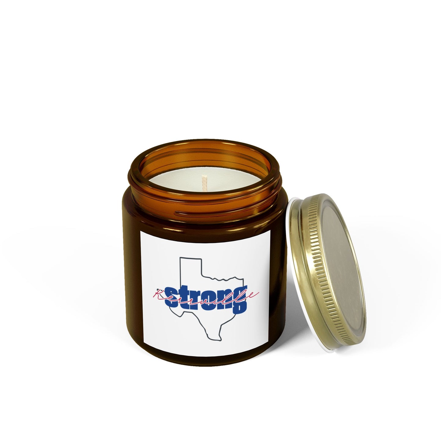 Kerrville Strong Scented Candles, Coconut Apricot Wax (4oz, 9oz)
