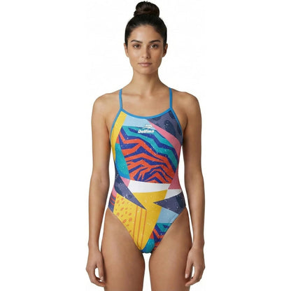 CRAZY PATCH WOMEN'S LIGHTBACK ONE PIECE ATHLETIC SWIMSUIT