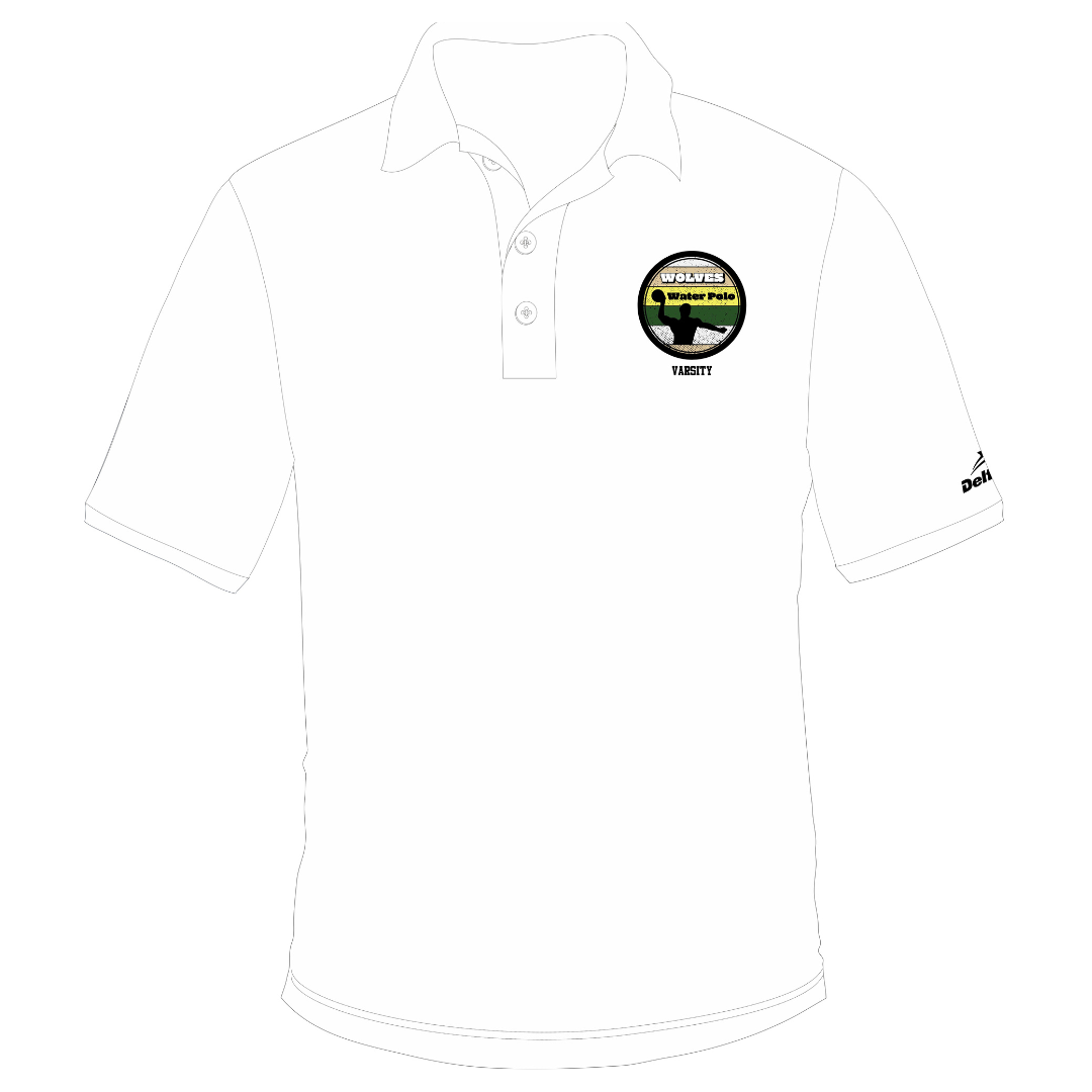 CUSTOM SRV VARSITY SHORT SLEEVE POLO (WHITE)