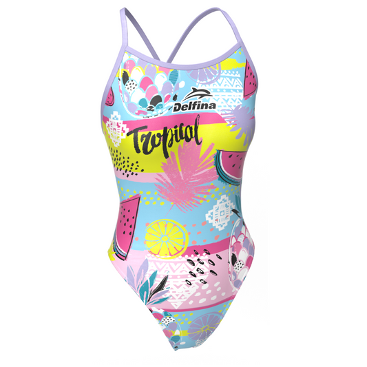 FUNNY TROPICS WOMEN'S CUTOUT SWIMSUIT