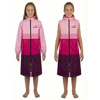 Delfina Kids Swim Parka with Removable Sleeves