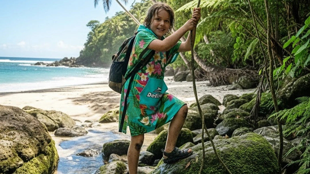 Hooded Poncho Towel Built for Adventure
