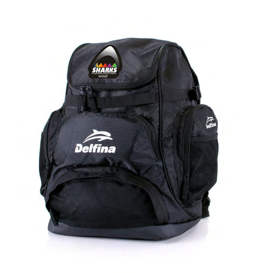 35L SHARKs BACKPACK WITH CUSTOM EMBLEM