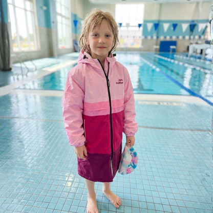 Delfina Kids Swim Parka with Removable Sleeves