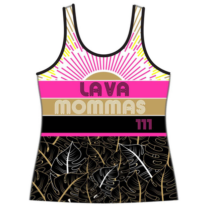 LAVA MOMMAS CUSTOM RACERBACK RUN TANK