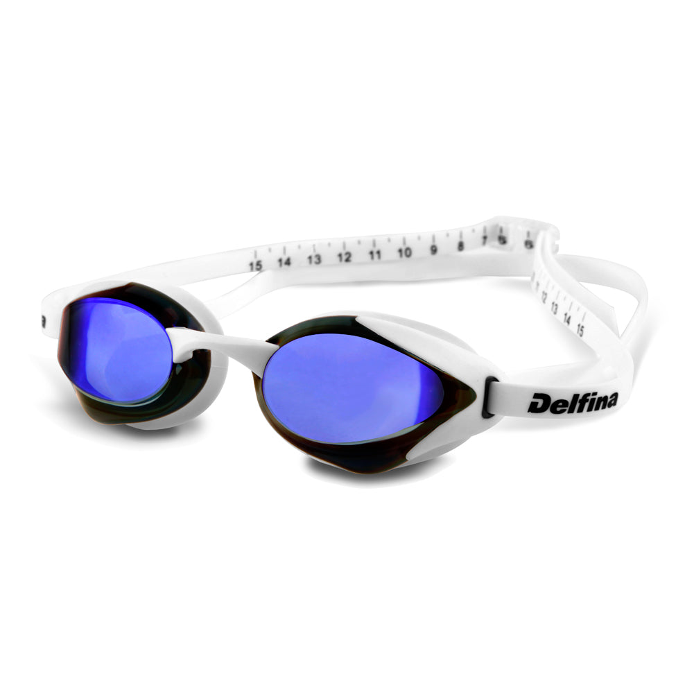 white goggles swim Adult Elite Performance Swimming Goggles