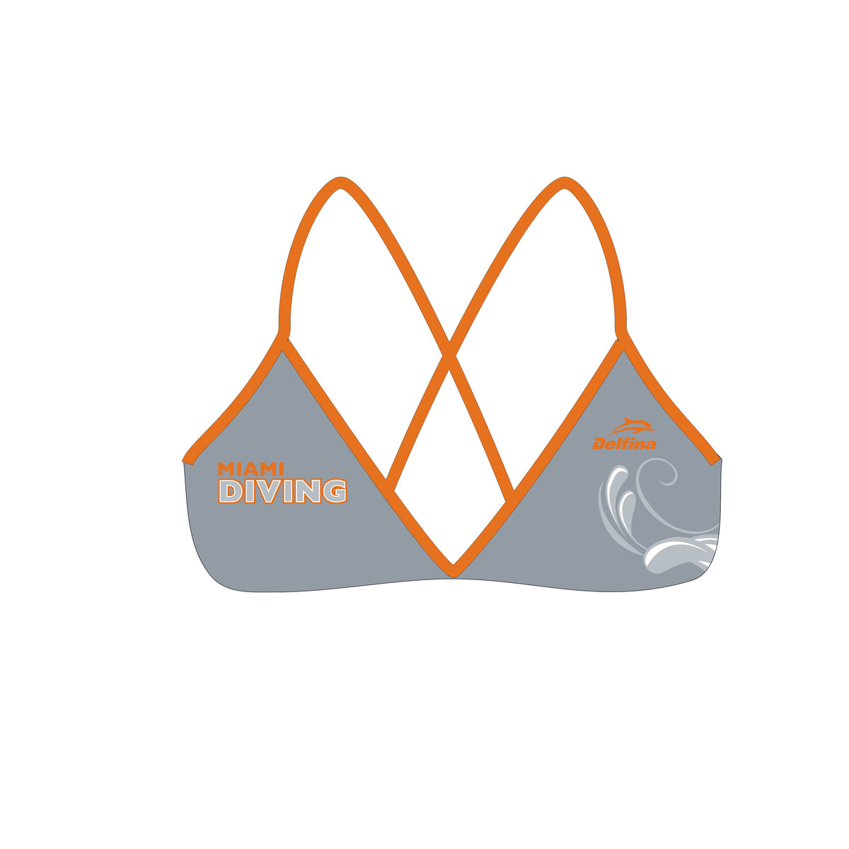 MIAMI DIVING CUSTOM WOMEN'S BIKINI SWIMSUIT TOP