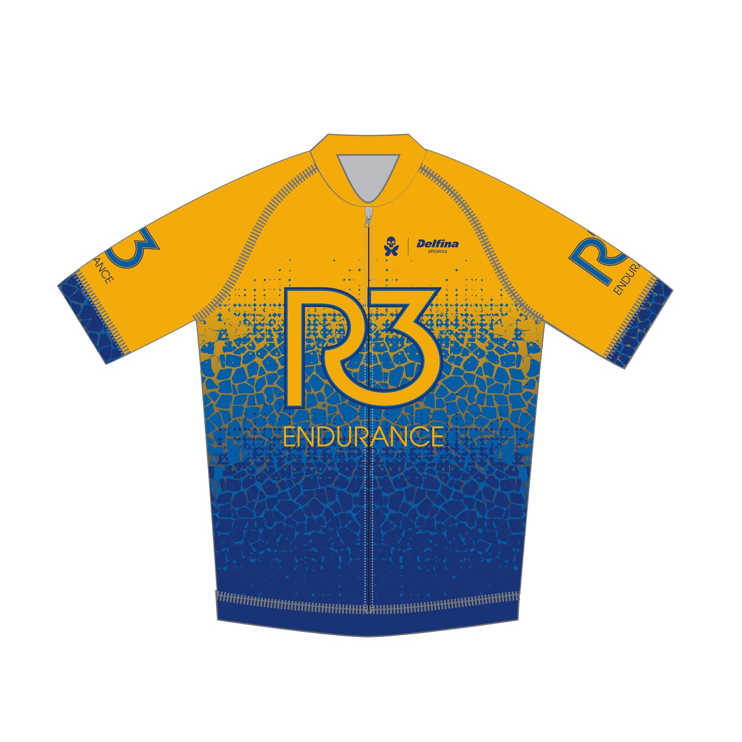 R3 ENDURANCE CUSTOM MEN'S CLUB FIT CYCLING JERSEY