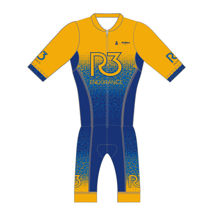 R3 ENDURANCE CUSTOM MEN'S SHORT SLEEVE TRI SKINSUIT