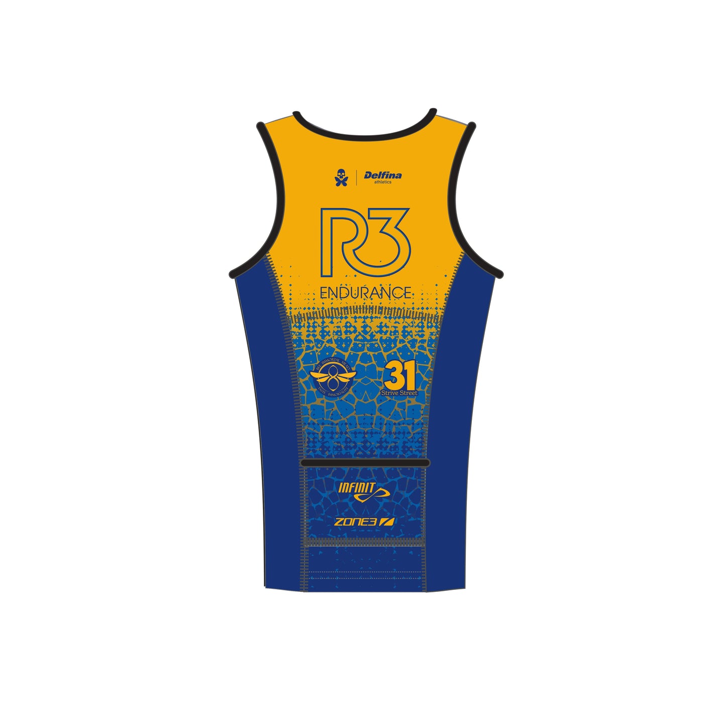 R3 ENDURANCE CUSTOM WOMEN'S SLEEVELESS TRI TOP