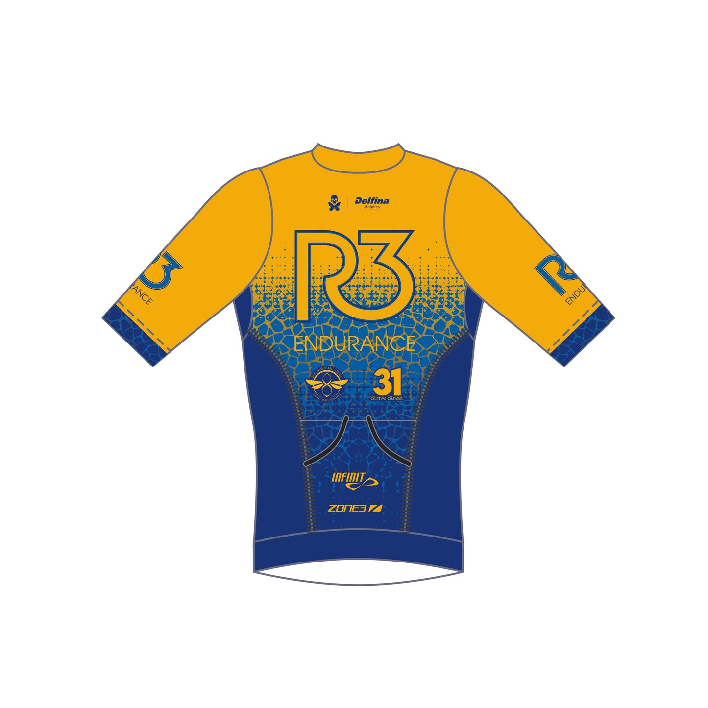 R3 ENDURANCE CUSTOM WOMEN'S SHORT SLEEVE TRI TOP