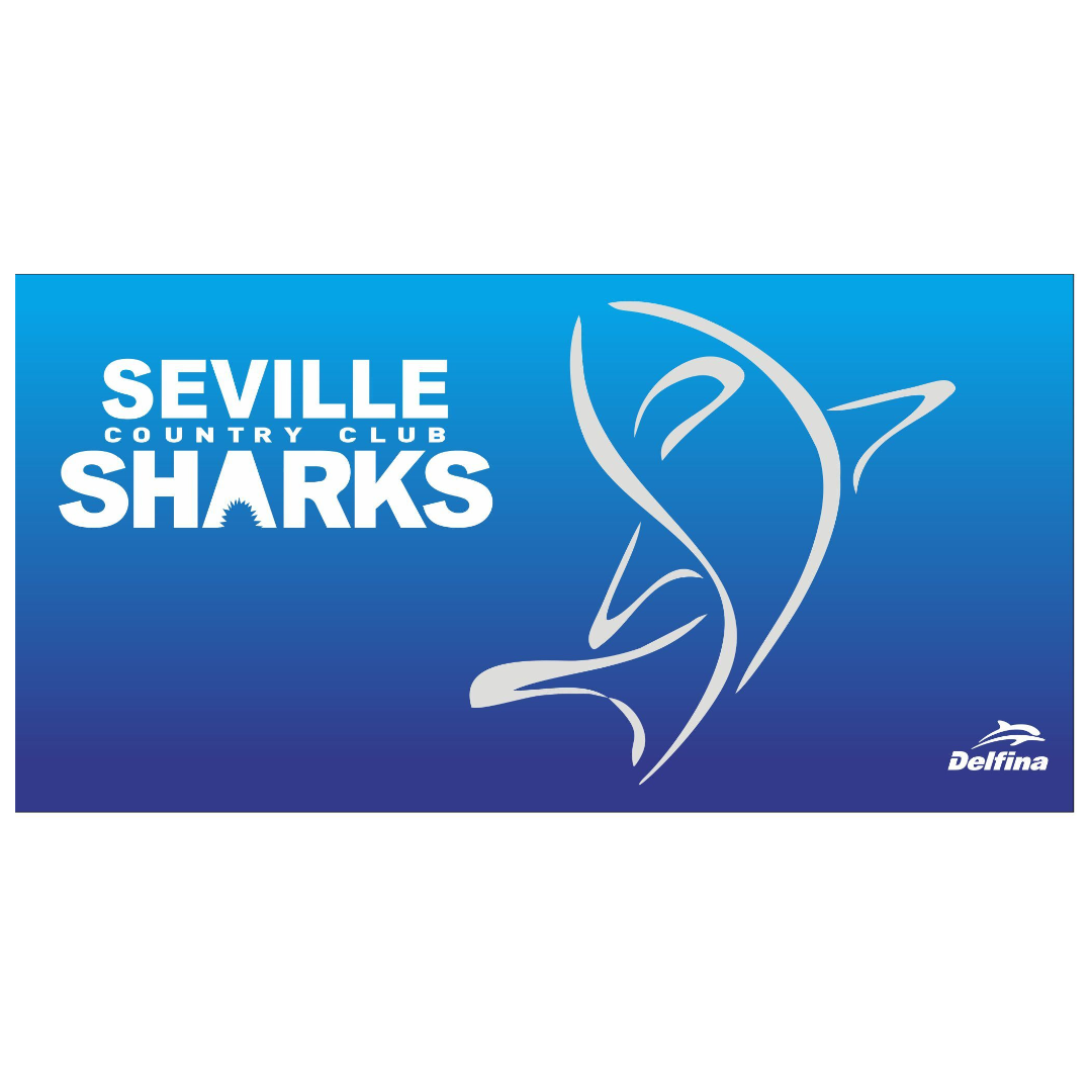 SEVILLE SHARKS CUSTOM TOWEL