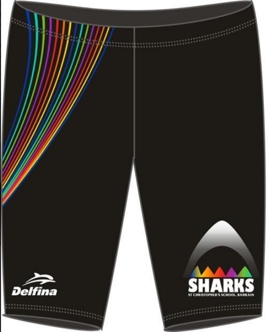 MEN'S JAMMER CUSTOM SHARKS