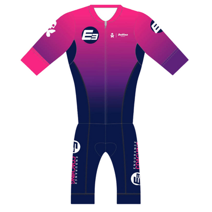 E3 HAWAIIAN SUNSET CUSTOM MEN'S SHORT SLEEVE TRI SKINSUIT