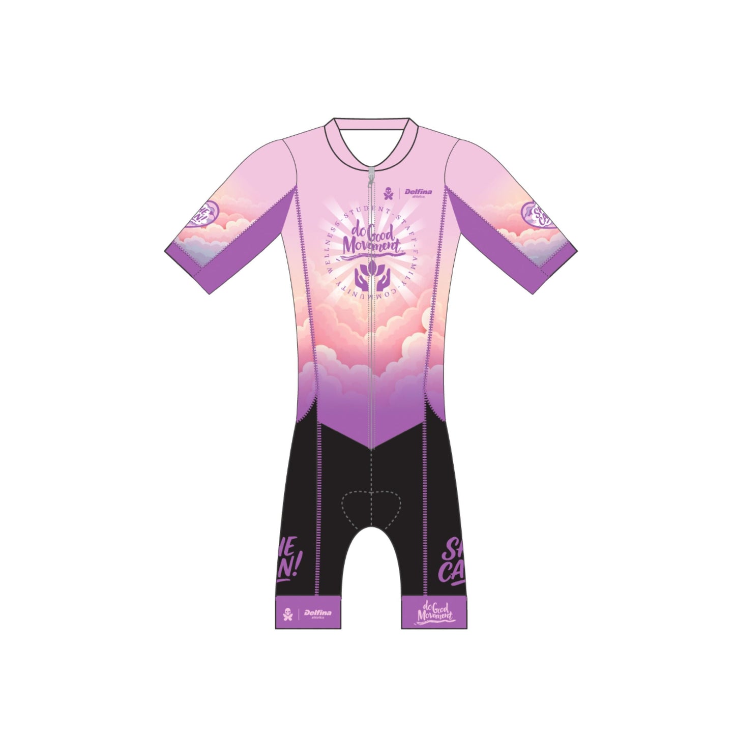 THE DO GOOD MOVEMENT CUSTOM WOMEN'S SHORT SLEEVE TRI SKINSUIT