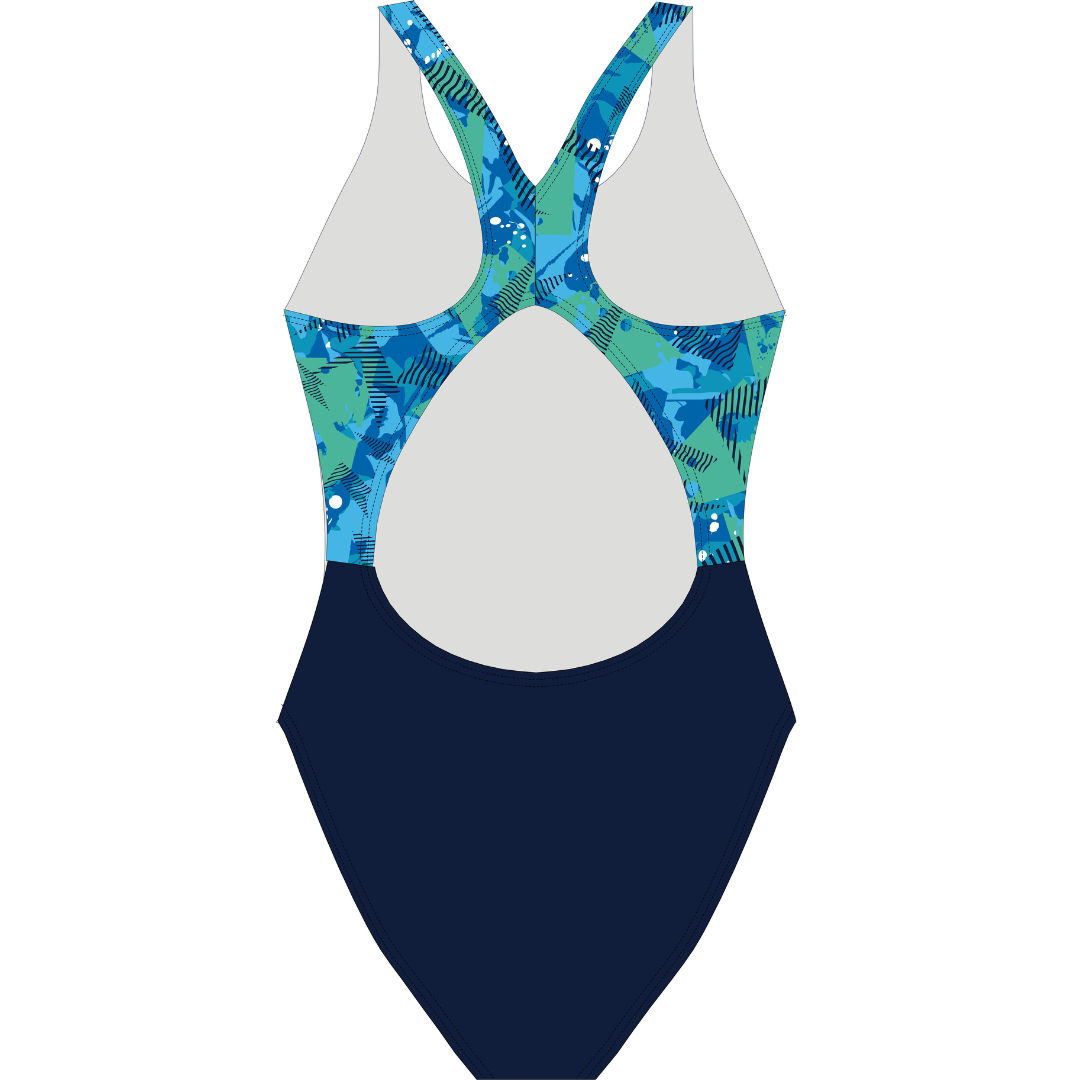 TIDAL WAVES 2023 CUSTOM GIRLS COMPETITION XBACK SWIMSUIT