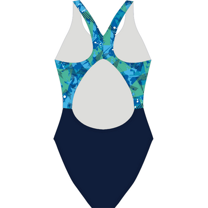 TIDAL WAVES 2023 CUSTOM GIRLS COMPETITION XBACK SWIMSUIT