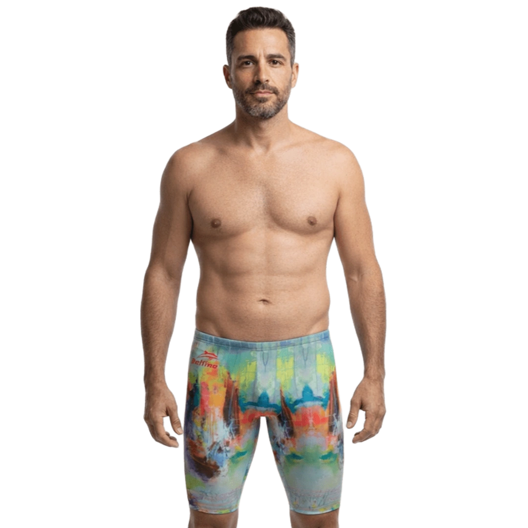 Tokyo Lights Mens Swim Jammer
