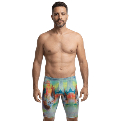 Tokyo Lights Mens Swim Jammer