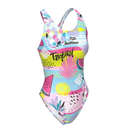 Funny Tropics Women's Xback Swimsuit