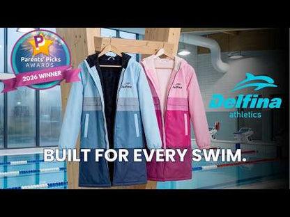 Delfina Kids Swim Parka Jacket with Removable Sleeves