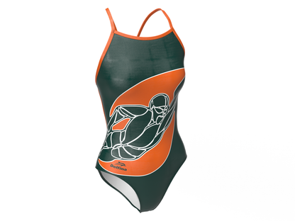 GIRLS LIGHTBACK SWIMSUIT CUSTOM HURRICANE AQUATICS