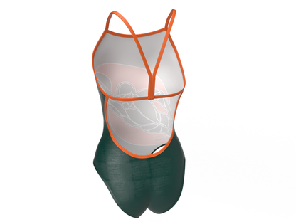 GIRLS LIGHTBACK SWIMSUIT CUSTOM HURRICANE AQUATICS